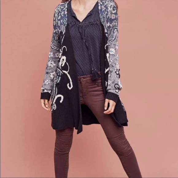 Anthropologie HWR Emmia hand stitched cardigan - Picture 3 of 11